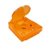 Hzxkqmil Guscio di ricambio per console videogiochi SEGA Dreamcast DC retrò, custodia in plastica traslucida, accessori per Dreamcast DC, arancione trasparente