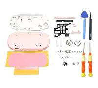Hzxkqmil Kit Guscio di Ricambio Custodia Completa per PS Vita 2000 Console, Piastre di Copertura Scocca Parti di Ricambio con Set di Viti a Bottone per PSV 2000 PCH-2000 (Rosa)