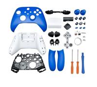 Hzxkqmil Kit Guscio di Ricambio per Xbox Serie X/S Controller - Set di Custodie Complete Include Custodia Telaio Centrale Guide Laterali Pulsanti ABXY Paraurti LB RB Accessori (Blu)