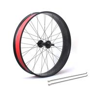 HZXQCVB 20x4.0 Ruota Posteriore Fat Bike 24/26 Pollici Snow Bike/Beach Bike Ruota Posteriore 36H Raggi Freno A Disco Sgancio Rapido 195mm 36H Mozzo Posteriore per 7-10 velocità Rotary(Black,26in)