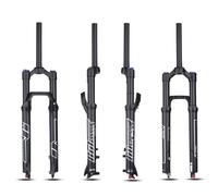 HZXQCVB 27,5/29" Lega di Alluminio Forcella Ammortizzata MTB Escursione 120mm Forcella Anteriore Air QR 9mm Freno A Disco Regolazione del Ritorno Tubo Diritto da 1-1/8"(Manual Lockout,27.5in)