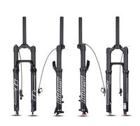 HZXQCVB 27,5/29" Lega di Alluminio Forcella Ammortizzata MTB Escursione 120mm Forcella Anteriore Air QR 9mm Freno A Disco Regolazione del Ritorno Tubo Diritto da 1-1/8"(Remote Lockout,29in)