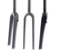 HZXQCVB 700C Forcella Rigida in Fibra di Carbonio Tubo Dritto/Conico da 1-1/8'' Sgancio Rapido 9 X100 Mm Freno A Disco Forcella per Bici da Strada Gravel(Matt Black,Straight)