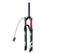 HZXQCVB Forcella Anteriore Ammortizzata MTB 26/27,5/29'' Tubo Diritto/Conico da 1 1/8'' Forcella Air Freno A Disco Regolazione del Ritorno Escursione di 120mm Blocco Remoto(Straight,27.5'')