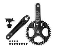 HZXQCVB Guarnitura per Fat Bike da 170mm Lega di Alluminio Set di Pedivelle per Bici da Neve/Spiaggia Corona da 32T/34T/36T/38T/40T/42T Pedivelle Cave Integrate(TT-120(192mm),42T)