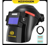 HZXVOGEN Casco per saldatura TIG freddo Ture Color Oscurante sincronizzato Maschera per saldatore a luce LED per cappuccio per saldatura a freddo HBT2000PRO