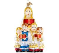 HZYC Ornamenti di Natale, ornamenti in vetro soffiato fatti a mano, per albero, collezione di cori, decorazioni natalizie per il battesimo delle festività, regali per la casa