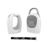 Hzycwgone Borsa Cover in Silicone per JBL Clip 5 altoparlante portatile con Bluetooth,per JBL Clip 5 Custodia Cassa Sacco Viaggio Accessori con Nastro Adesivo (Bianco)