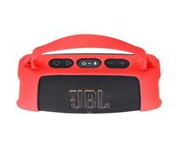 Hzycwgone Custodia in Silicone per JBL Charge 5 Wi-Fi/Bluetooth Altoparlante Portatile, Borsa a Tracolla in Pelle con Accessori (Rosso)