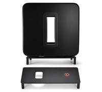 Hzycwgone Supporto da Terra per Sonos Sub 4 Subwoofer wireless,Acciaio Carbonio Base Staffa Supporto da Pavimento Stabile per Sonos Sub 4 / Sub 3 / Sub 2 Subwoofer wireless Speaker Nero & Bianco