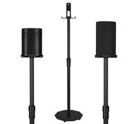 Hzycwgone Supporto da Terra Staffa Stand per Sony SA-RS8 e per Sonos One SL | Altezza Regolabile 26"- 40" Acciaio Carbonio Supporto da Pavimento Base per SA-RS8 e One SL, Stabile, per Interno e Esterno