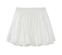 HZYFZPH Women's Basic Mini Skirt Summer Petite High Waist A-Line-White-Small