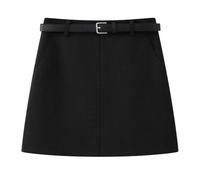 HZYFZPH Women's High Waist Blazer Mini Spring Summer Petite A-Line-Black-X-Small