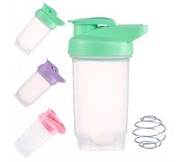 HZYUEKUN Bottiglia shaker per proteine da 300 ml con sfera di miscelazione in acciaio inossidabile, senza BPA e DEHP, coperchio a prova di perdite, inodore, resistente alla temperatura, lavabile in