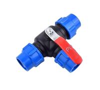 HZZGMANCAJ 1 PCS 25 Mm 32 Mm 40 Mm 50 Mm Water Pipe Steel Core Ball Valve 3-Way Quick Connector T-Type PVC PE Fast Connection(32mm Inner Dia)