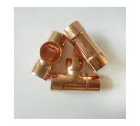 HZZGMANCAJ 19mm Inner Dia x1.5mm Thickness Copper Equal Tee Socket Weld End Feed Coupler Plumbing Fitting Water Gas Oil