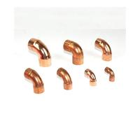 HZZGMANCAJ 28.6mm Inner Dia x1.5mm Thickness Scoket Weld Copper End Feed 90 DEG Elbow Coupler Plumbing Fitting Water Gas Oil