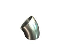 HZZGMANCAJ 63mm 2.5 inch Pipe OD SUS 304 Stainless Steel Butt Welding 45 Degree Elbow Fitting Home Brew Beer