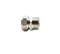 HZZGMANCAJ Fit 20/25mm ID/OD PEX-al-PEX Tube x 1" BSPP Male Nickel Plated Brass Pipe Fitting Coupling Connector Adapter