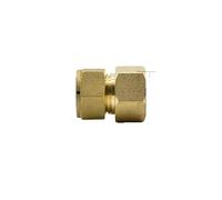HZZGMANCAJ Fit Tube OD 15mm x 1/2" Female Brass Compression Fitting Union Connector Water Gas Fuel