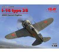 I-16 Type 28, WWII Soviet Fighter 1:48 Plastic Model Kit ICM