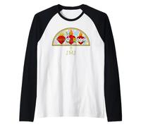 I 3 Sacri Cuori Gesù Maria Giuseppe Cattolico Vetrate Maglia con Maniche Raglan