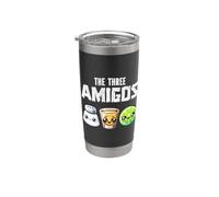 I 3 Tre Amigos Divertente Cinco De Mayo Tequila Shot Lime Bicchiere termico in acciaio inox doppia parete