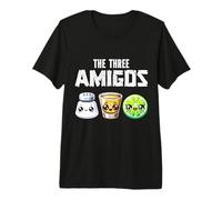 I 3 Tre Amigos Divertente Cinco De Mayo Tequila Shot Lime Maglietta Premium