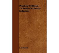 I. A. Richards Practical Criticism (Tascabile)
