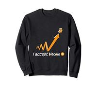 I Accept Bitcoin - Bitcoin Logo Felpa