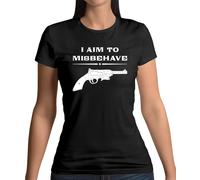 I Aim To Misbehave - T-Shirt - Malcolm Reynolds - TV - Film - Fiume -crew