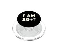 I Am 10 Plus Golf Ball Tee Golf Birthday per 11 anni PopSockets PopGrip per MagSafe
