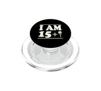 I Am 15 Plus Golf Ball Tee Golf Birthday per 16 anni PopSockets PopGrip per MagSafe