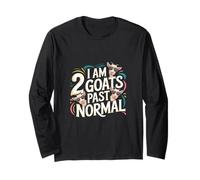 I Am 2 Goats Past Normal Animal Farmer Joke |--- Maglia a Manica