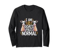 I Am 2 Goats Past Normal Animal Farmer Joke |-- Maglia a Manica