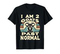 I Am 2 Goats Past Normal Animal Farmer Joke ||- Maglietta