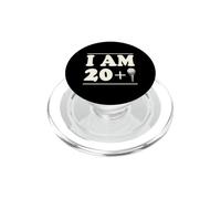I Am 20 Plus Golf Ball Tee Golf Compleanno per 21 Anni PopSockets PopGrip per MagSafe