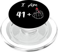 I Am 41 Plus 1 dito medio per un 42° compleanno PopSockets PopGrip per MagSafe