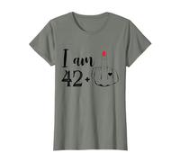 I Am 42 Plus 1 Dito Medio Divertente 43° Compleanno Donne Maglietta