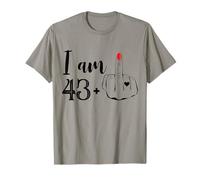 I Am 43 Plus 1 dito medio divertente 44 ° compleanno donne Maglietta