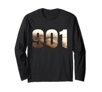 I am 901 Codice Area Memphis Tennessee City Bridge Regalo Maglia a Manica
