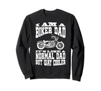 I Am A Biker Dad Motorcyle Divertente Frase per Nonno Felpa