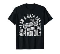I Am A Biker Dad Motorcyle Divertente Frase per Nonno Maglietta
