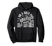 I Am A Biker Papa Frase Divertente per Nonno Motociclista Felpa con Cappuccio