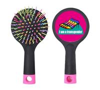 I Am A Bisexual LGBT Arcobaleno Salone Districante Spazzola Per Capelli Base Cuscino