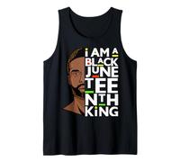 I Am A Black Juneteenth King Melanin Bruh Padre Uomini Re Canotta