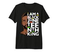I Am A Black Juneteenth King Melanin Bruh Padre Uomini Re Maglietta Premium