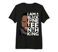 I Am A Black Juneteenth King Melanin Bruh Padre Uomini Re Maglietta Premium