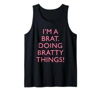 I am a Brat Doing Bratty Things Design Divertente e Moderno Canotta