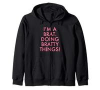 I am a Brat, Doing Bratty Things., Divertente, Disegno, per, Uno, monello Felpa con Cappuccio